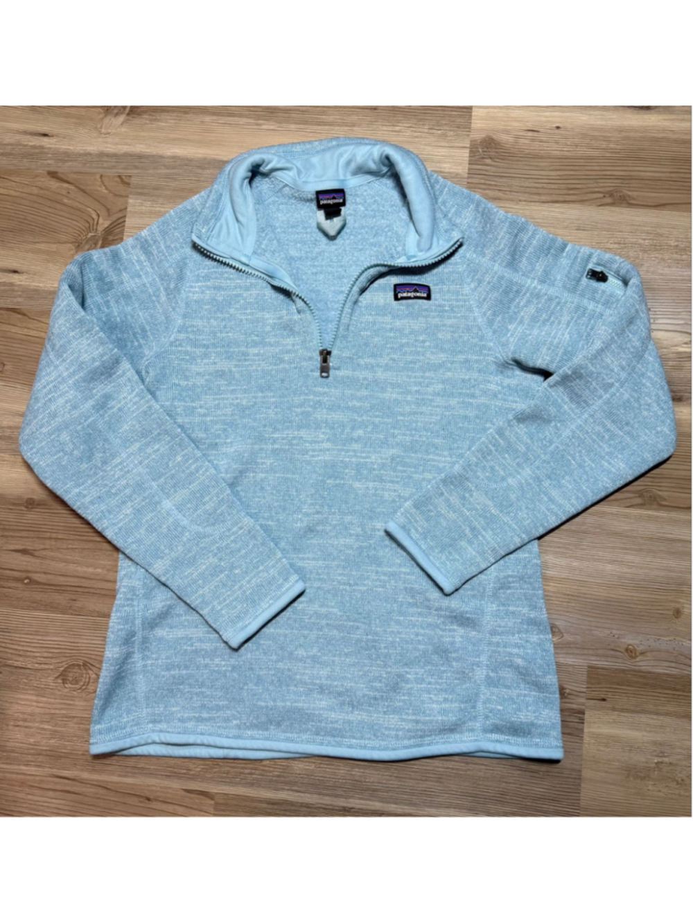 Girls Patagonia Better Sweater 1/4 Zip Pullover Blue Size XL
